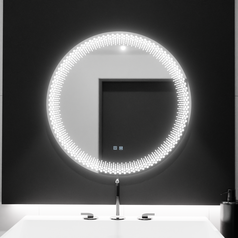 70см кръгло LED огледало, Stellaire Touch, система за деактивиране, нестабилна