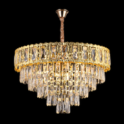Belvedere Magno 8xe14 Кристален полилей, диаметър 60 см, гланцово злато, регулируема височина