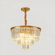 Chandelier Chambord Petito 3xe14, диаметър 28 см, матово злато, регулируема височина