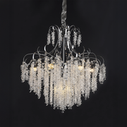 Кристален полилей Fiamma, 6x E14, диаметър 45 cm, злато
