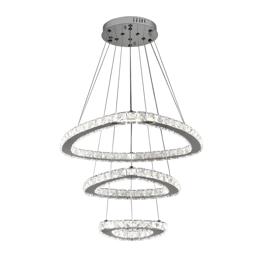 LULUS LED кристал с дистанционно управление със сребърен Latifah 118W