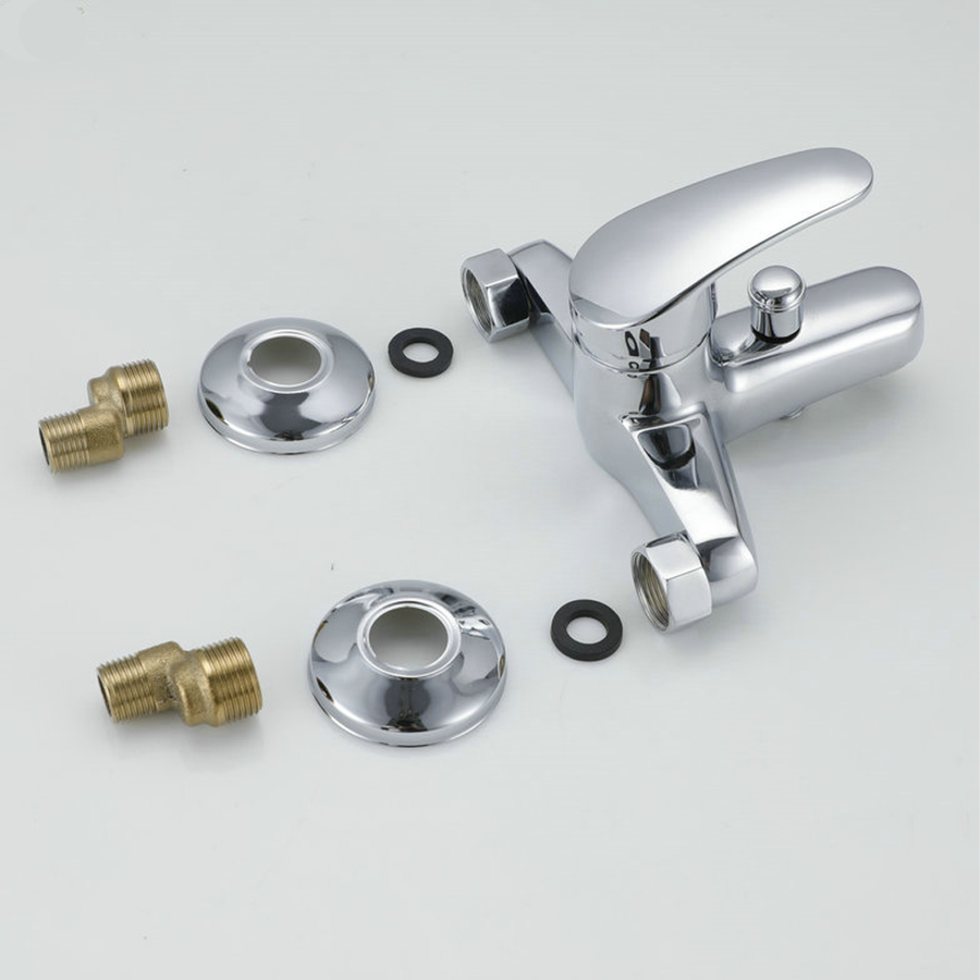 Батерия баня, душ и маркуч, сплав, керамична касета, хром, CD001