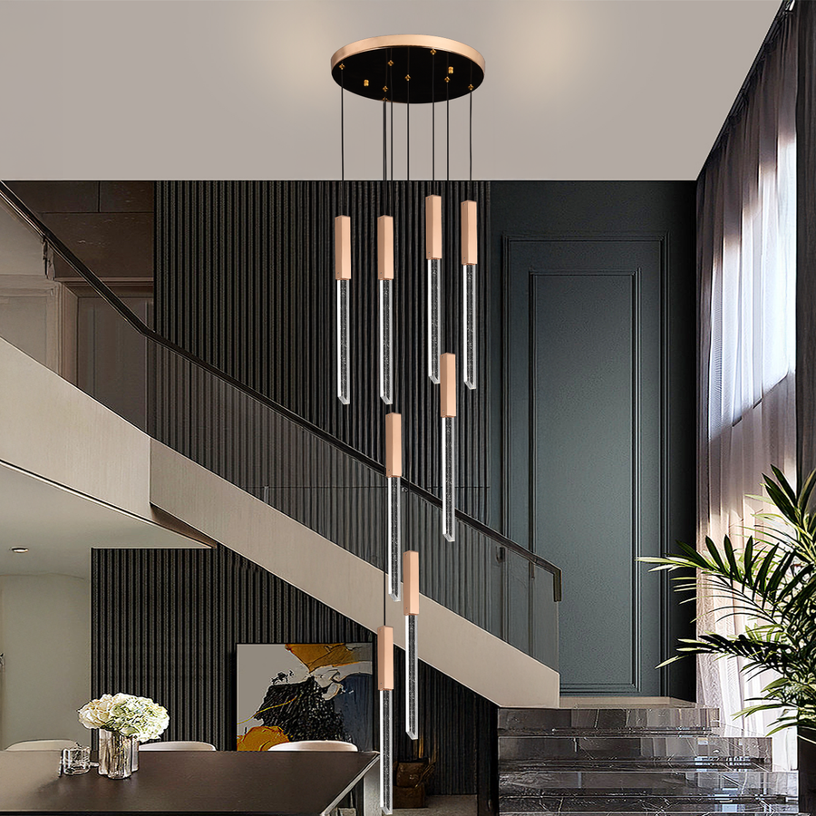 CHANDELIER CRYSTAL LED 60W Истински диаметър 60см злато