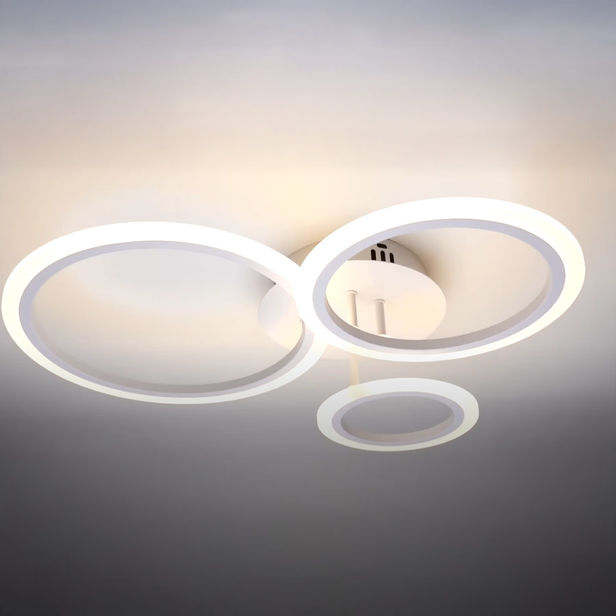 LED полилей с дистанционно управление на Betty 41W, 3 кръга, студ/гореща/неутрална светлина, нестабилен, бял