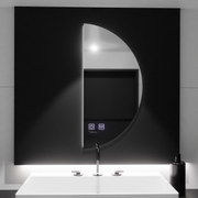 LED огледало LED 50x100cm, извито докосване, система за деактивиране, маргаритка