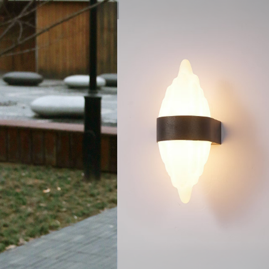 Външна LED стенна лампа ICEBERG 10W Metal IP65 Черна Външни стенни лампи Заглавие по подразбиране Alessandro Design