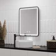 Правоъгълно LED огледало, 60x80см, Taglio Touch, система за деактивиране