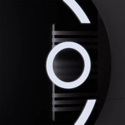 Кръгло LED огледало, 70 см, Visio Motionglow Marcello, система за размразяване, часовник и термометър, козметичен луп