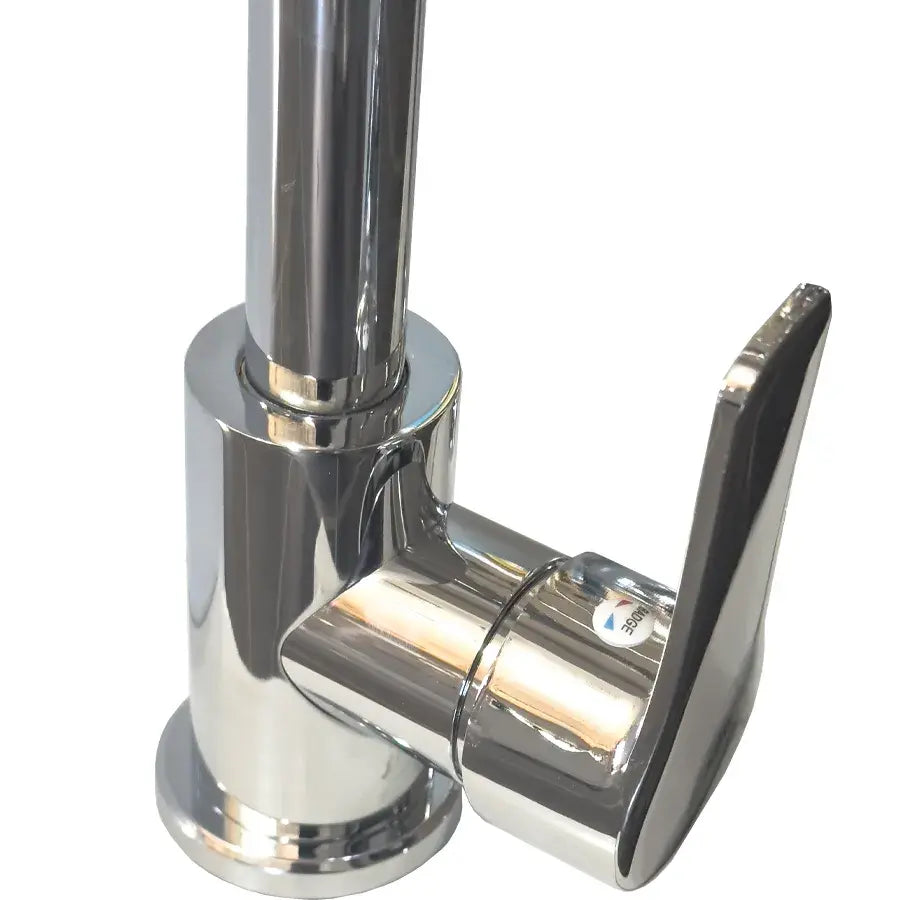 Кухненска батерия от неръждаема стомана, хром, въртяща се тръба, висока WH207