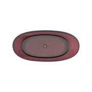 Свободно стоящо, овално, бордо червено, Расина, 170x78x67cm