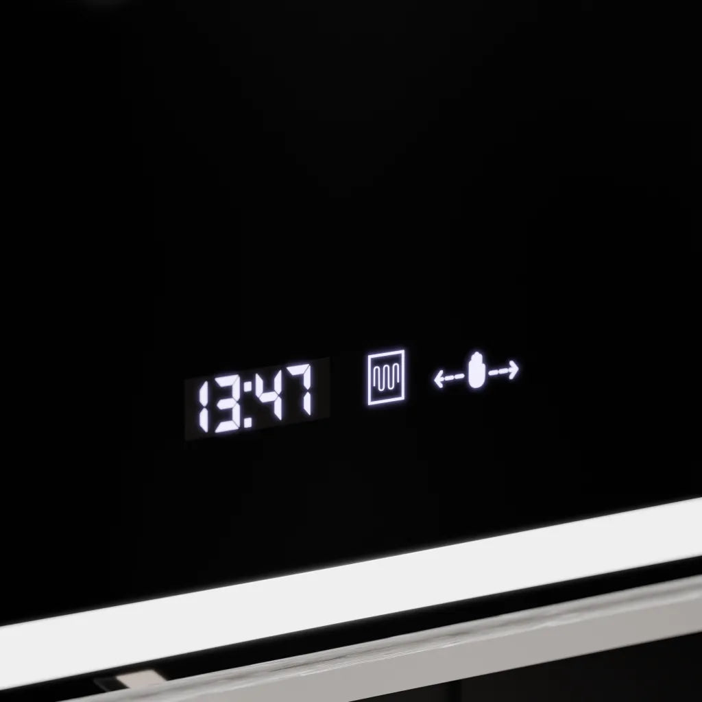 Огледално светодиодно правоъгълно 120x80cm Verite Imperial Silver Motion Glow Marcello Clock System & Dimable Thermometer
