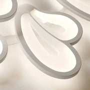LED полилей с дистанционно управление на Blossom, 60W, 5 венчелистчета, студена/гореща/неутрална светлина, нестабилна, бяла