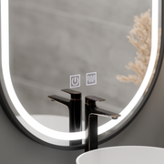 Овално светодиодно огледало 60x100cm torino vetro touch simable defrition system