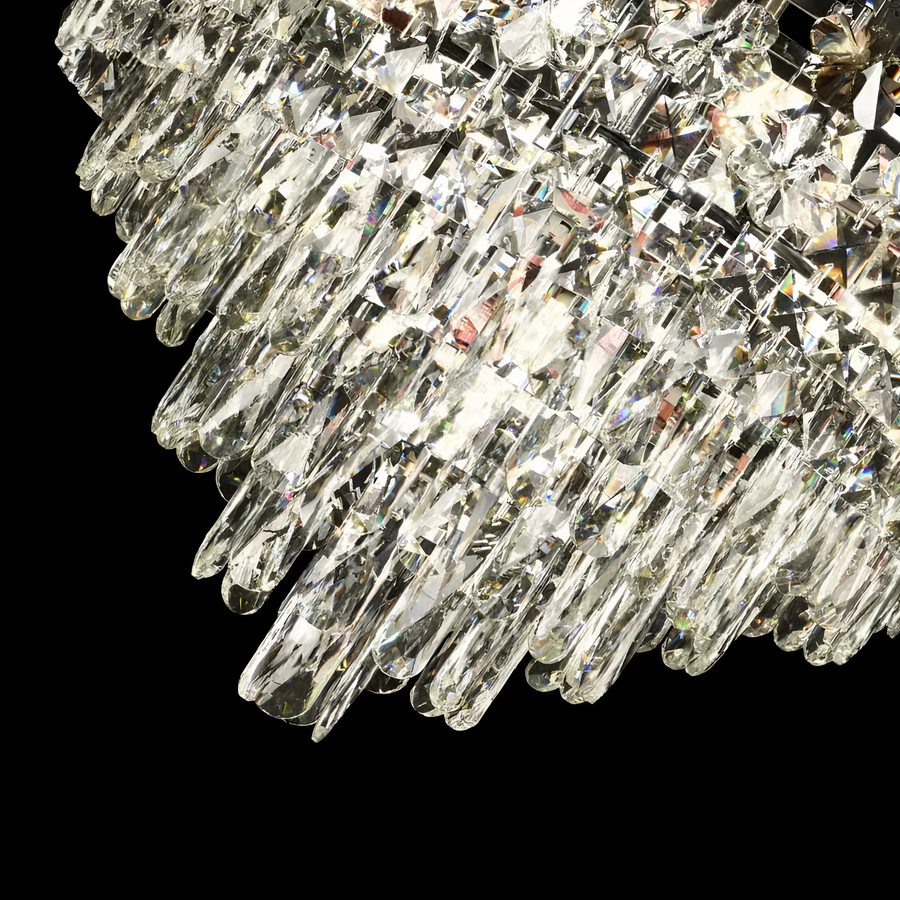 Cymandier Crystal Windsor Elegance 6x E14, диаметър 49 cm, лъскаво злато, регулируема височина