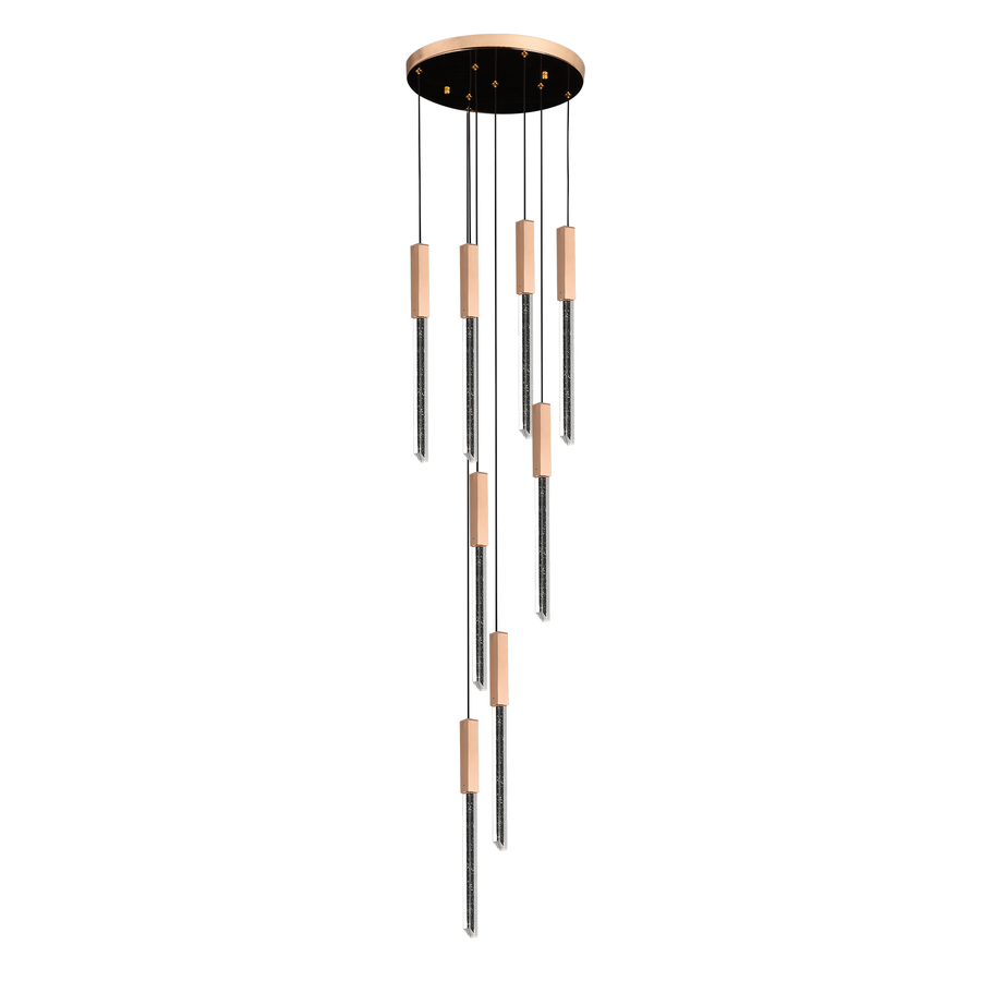 CHANDELIER CRYSTAL LED 60W Истински диаметър 60см злато