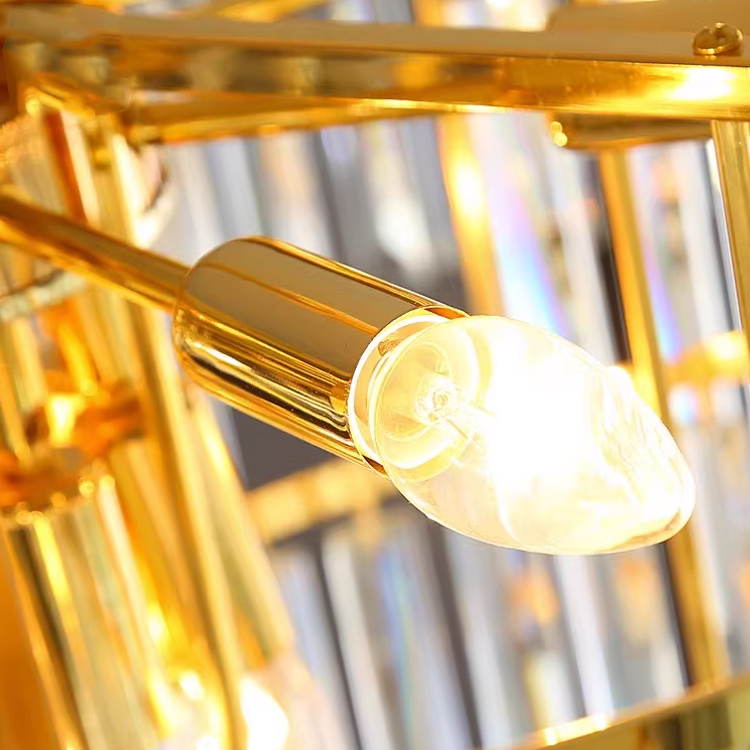 CHANDELIER CRYSTAL TOPKAPI ELEGANZA 8X E14, диаметър 49 cm, лъскаво злато, регулируема височина