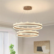 LED полилей, окачен с дистанционно управление на Flavio 126W, студ/гореща/неутрална светлина, нестабилна, регулируема височина, злато