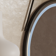 Кръгло LED огледало, 60см, основно докосване