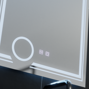 Огледално светодиодно правоъгълно 60x80cm magia canto touch system Намалява се разрушаване