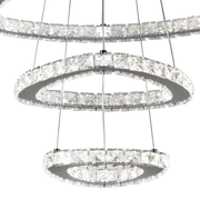 LULUS LED кристал с дистанционно управление със сребърен Latifah 118W