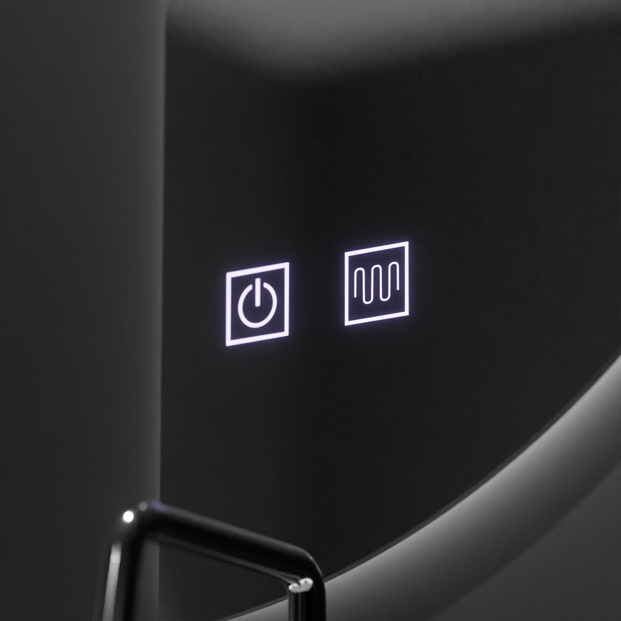 LED огледало LED 50x100cm, извито докосване, система за деактивиране, маргаритка