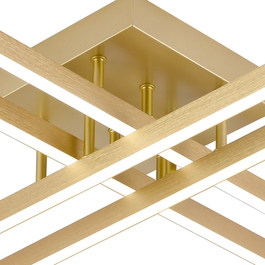 LED полилей с дистанционно управление LINEX, 54W, светлина 3000K/4000K/6000K, димируем, златен