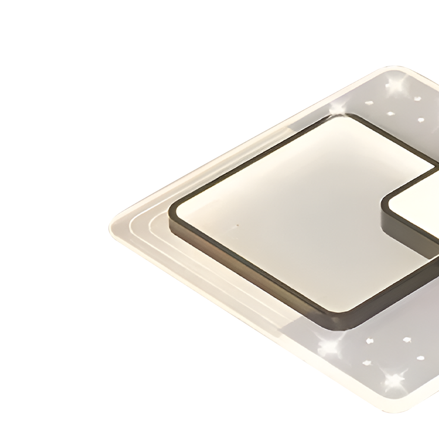 LED полилей със 125W серпентин, квадрат, студена/гореща/неутрална светлина, черно, черно