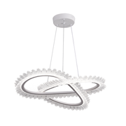 LULUS LED PRISM LUMINIS, CRYSTAL and METAL, 210W, 4 кръга, химируем, регулируема височина, студена/гореща/неутрална светлина, луксозно осветление