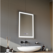 LED Touch Gustav Огледало Система, часовник и температура 60x80 cm