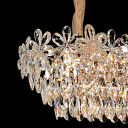 Crystal Crydelabru Windsor Regalis 10x E27, диаметър 85 cm, лъскаво злато, регулируема височина