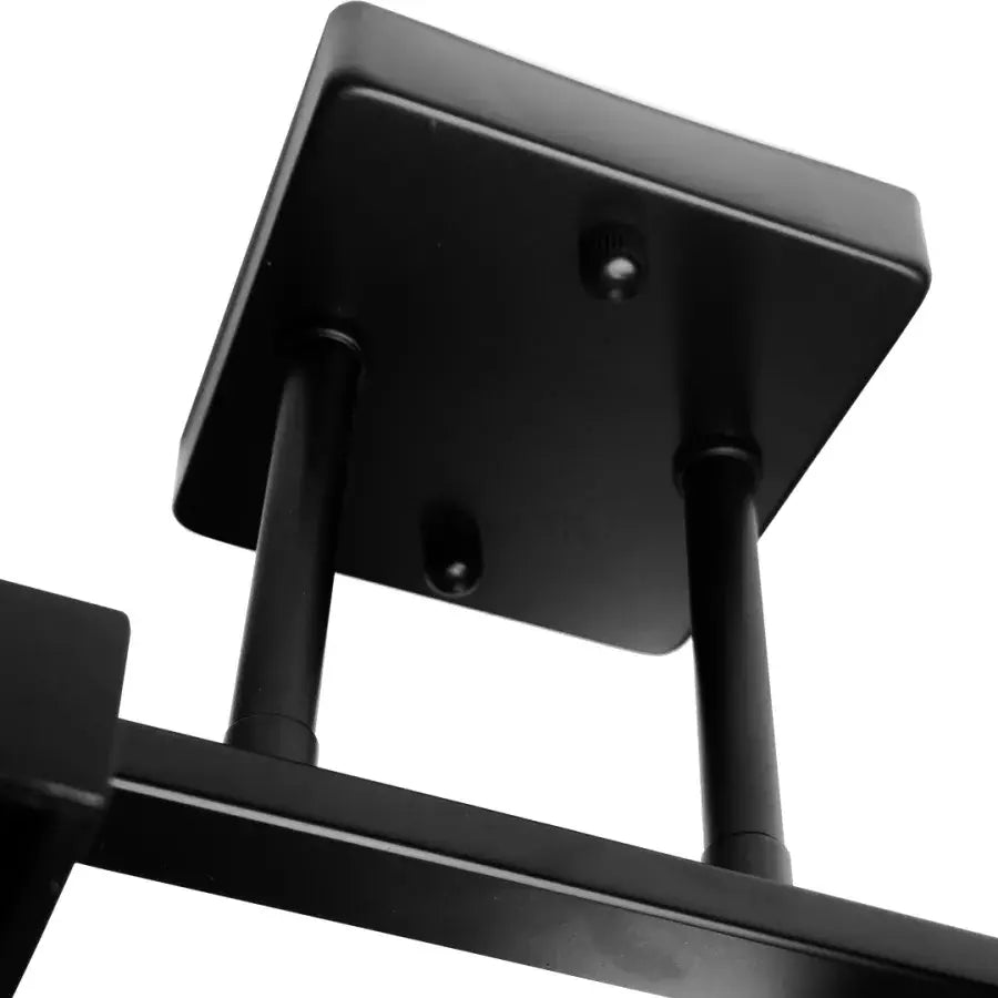 Похот дърва ванжа дърво с квадратна лампа 2 x dulie e27 черно бяло