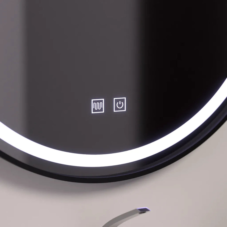 60см кръгло LED огледало, Lucea Touch, система за размразяване, хитрина