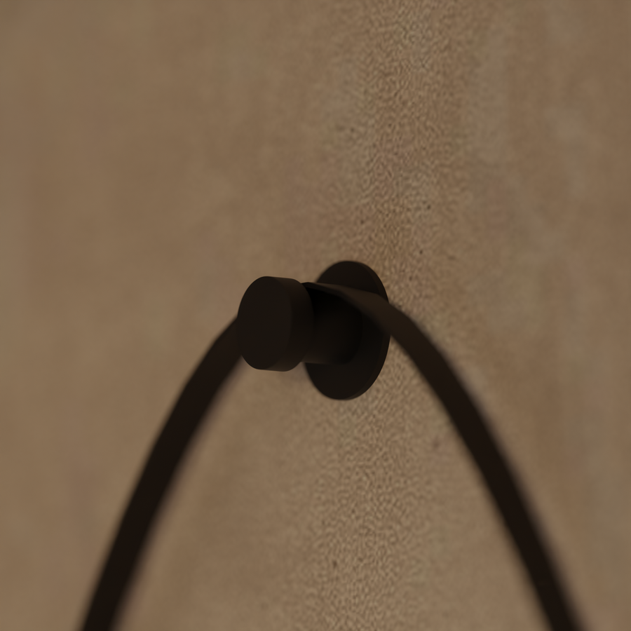 Кръгло LED огледало, 60см, основно докосване