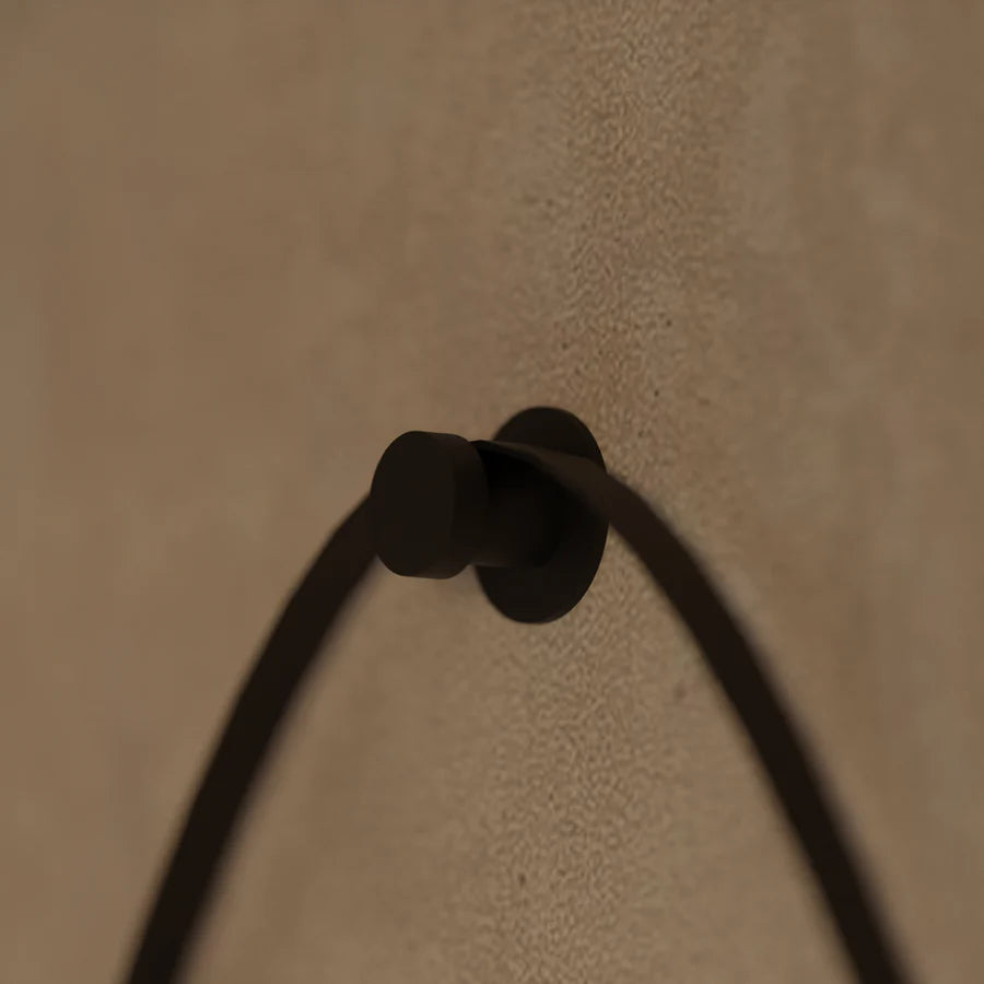 Кръгло LED огледало, 50 см, Celeste Majes Noir Eleva Motionglow Marcello, система за деактивиране, часовник и термометър, Davable