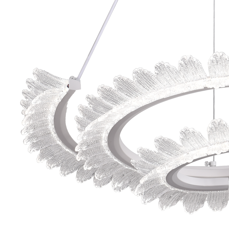 LULUS LED PRISM LUMINIS, CRYSTAL and METAL, 210W, 4 кръга, химируем, регулируема височина, студена/гореща/неутрална светлина, луксозно осветление