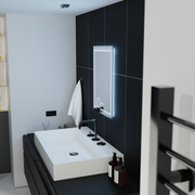 Огледално светодиодно правоъгълно 60x80cm magia canto touch system Намалява се разрушаване