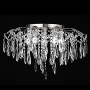 Кристален полилей Fiamma, 6x E14, диаметър 45 cm, злато