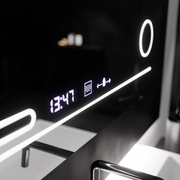 Правоъгълното светодиодно огледало 80x60cm fortaleza motionglow marcello размразяваща система термометър и часовник козметичен вълк