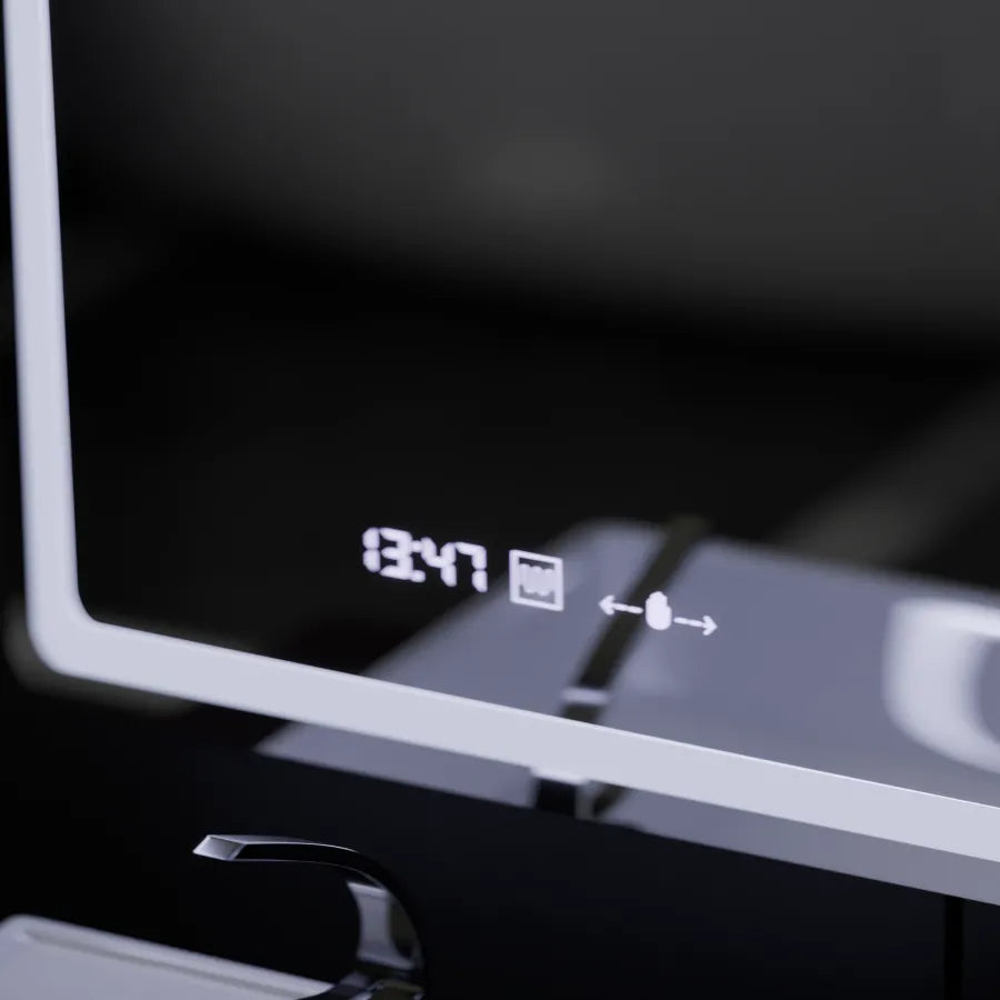 Правоъгълно светодиодно огледало, 60x80см, Wizz Sensor Motionglow Marcello, система за размразяване, часовник и термометър, размирен