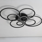 LED полилей с дистанционно управление на Бети 130W, 8 кръга, студена/гореща/неутрална светлина, нестабилна, черна