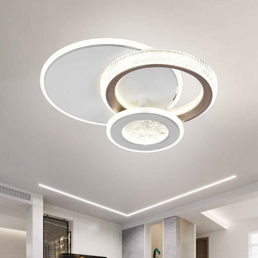 LED LED NYXORA 45W, 3 кръга, студена/гореща/неутрална светлина, черна