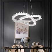 LULUS LED PRISM LUMINIS, CRYSTAL and METAL, 210W, 4 кръга, химируем, регулируема височина, студена/гореща/неутрална светлина, луксозно осветление