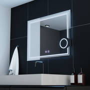 Правоъгълно светодиодно огледало, 80x60cm, Magic Essenza Touch, Descantile System, Dimable