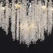Кристален полилей Fiamma, 6x E14, диаметър 45 cm, злато