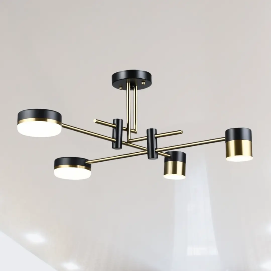 LED LED PALIUS 48W Black, 4 Arms