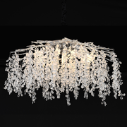Кристален полилей Fiamma, 6x E14, диаметър 45 cm, злато