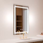 Rentagular LED огледало, 60x80см, Vivido Touch, Debrings System