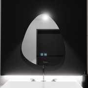 Органично LED огледало 80x60cm, Touch Fluido, система за деактивиране, маргаритка