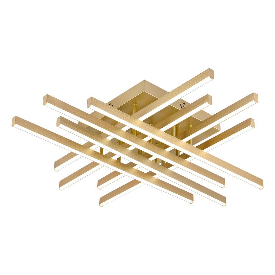 LED полилей с дистанционно управление LINEX, 109W, светлина 3000K/4000K/6000K, димируем, златен