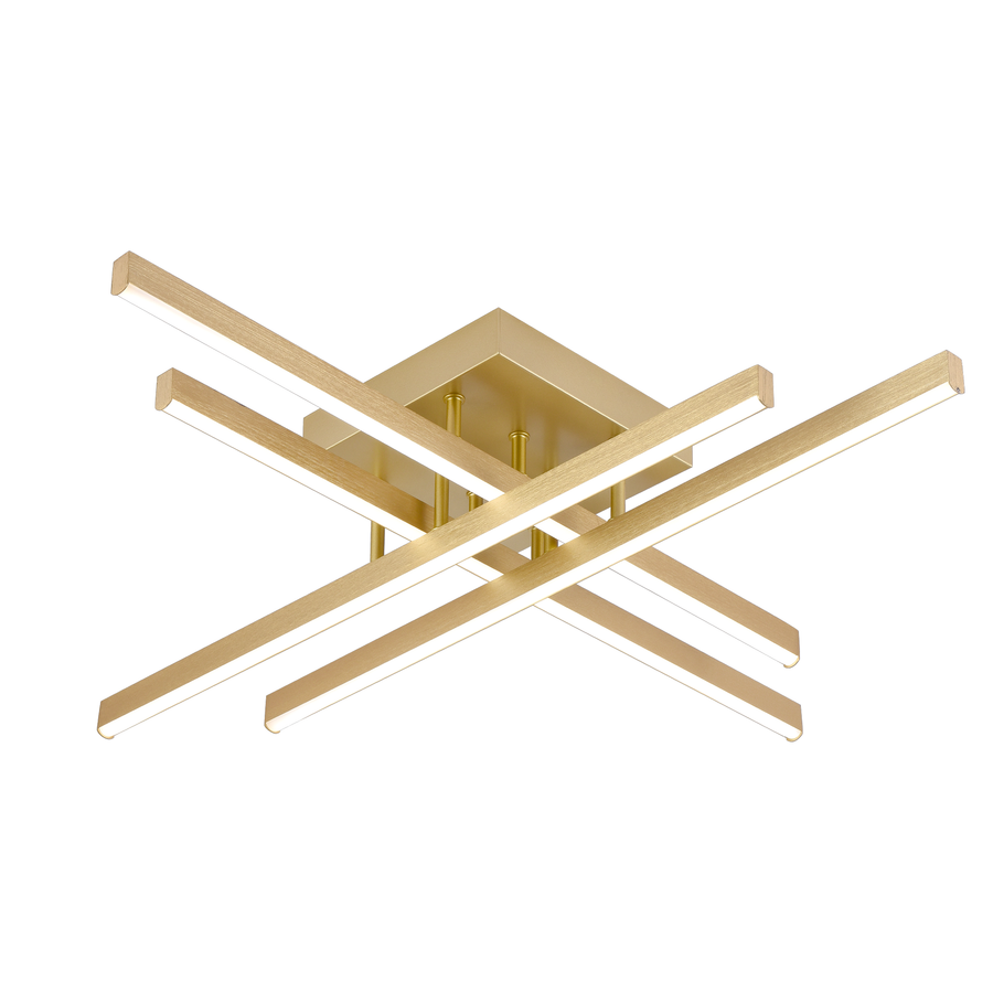 LED полилей с дистанционно управление LINEX, 54W, светлина 3000K/4000K/6000K, димируем, златен